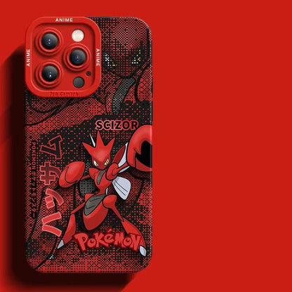 スマホケース  デジタル風デザインが特徴的な、ポケモンシリコンスマホケース  耐衝撃・防振性能に優れ、高級感あふれるスマホケースで、iPhone12~17 に対応