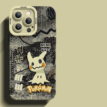 スマホケース  デジタル風デザインが特徴的な、ポケモンシリコンスマホケース  耐衝撃・防振性能に優れ、高級感あふれるスマホケースで、iPhone12~17 に対応