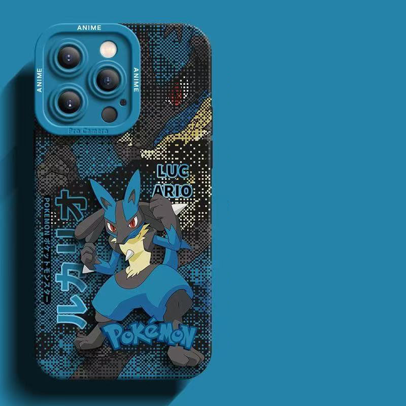 スマホケース  デジタル風デザインが特徴的な、ポケモンシリコンスマホケース  耐衝撃・防振性能に優れ、高級感あふれるスマホケースで、iPhone12~17 に対応