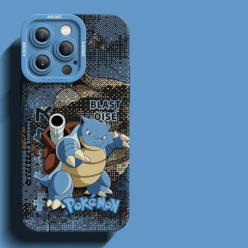 スマホケース  デジタル風デザインが特徴的な、ポケモンシリコンスマホケース  耐衝撃・防振性能に優れ、高級感あふれるスマホケースで、iPhone12~17 に対応