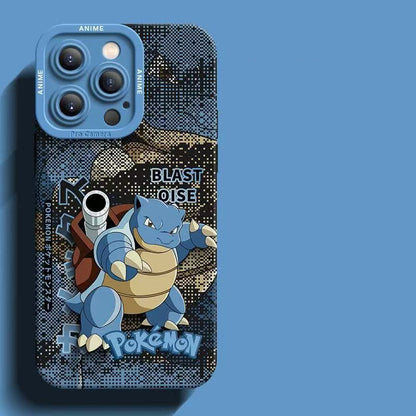 スマホケース  デジタル風デザインが特徴的な、ポケモンシリコンスマホケース  耐衝撃・防振性能に優れ、高級感あふれるスマホケースで、iPhone12~17 に対応