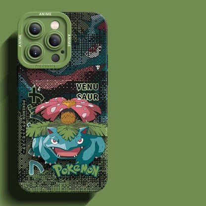 スマホケース  デジタル風デザインが特徴的な、ポケモンシリコンスマホケース  耐衝撃・防振性能に優れ、高級感あふれるスマホケースで、iPhone12~17 に対応