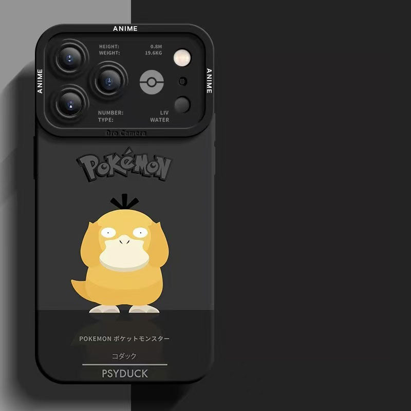 スマホケース  ポケモンの魅力的な瞳を特写した、シリコンスマホケース  耐衝撃・防振性能に優れ、高級感あふれるスマホケースで、iPhone12~17 に対応