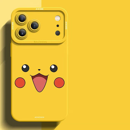スマホケース  ポケモンの超大きな愛らしい瞳が特徴の、シリコンスマホケース  耐衝撃・防振性能に優れ、高級感あふれるスマホケースで、iPhone12~17 に対応