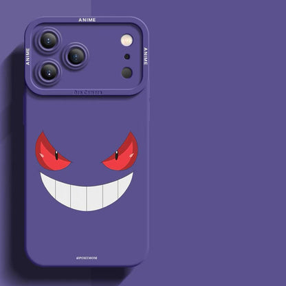 スマホケース  ポケモンの超大きな愛らしい瞳が特徴の、シリコンスマホケース  耐衝撃・防振性能に優れ、高級感あふれるスマホケースで、iPhone12~17 に対応