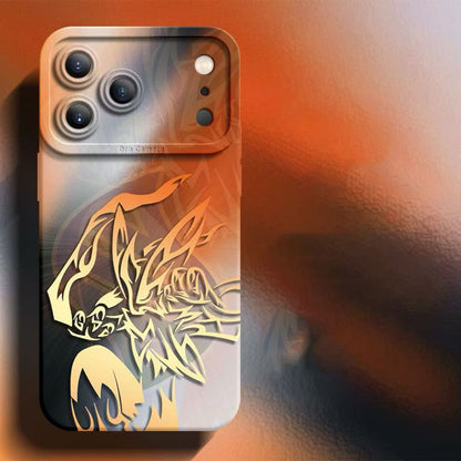 スマホケース  光と影が交錯する幻想的な、ポケモンシリコンスマホケース  耐衝撃・防振性能に優れ、高級感あふれるスマホケースで、iPhone12~17 に対応