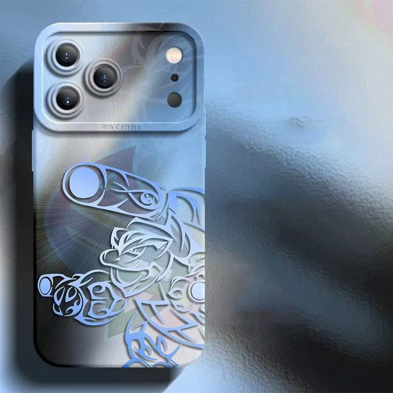 スマホケース  光と影が交錯する幻想的な、ポケモンシリコンスマホケース  耐衝撃・防振性能に優れ、高級感あふれるスマホケースで、iPhone12~17 に対応