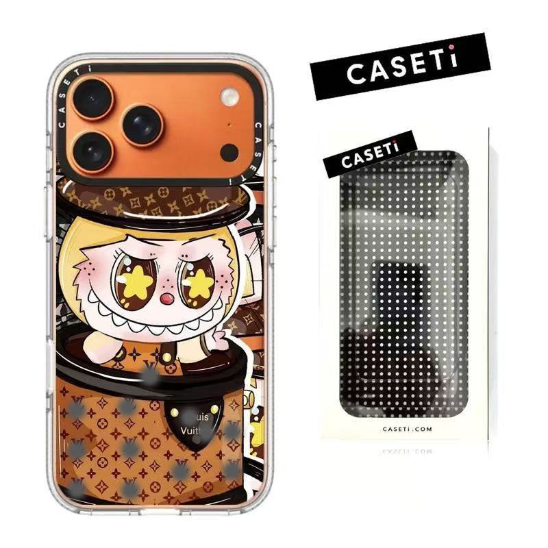 スマホケース  高級感popo マート アクリル製スマホケース ダブルV   耐衝撃・防振性能に優れ、高級感あふれるスマホケースで、 iPhone14~17 に対応