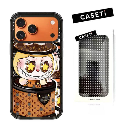 スマホケース  高級感popo マート アクリル製スマホケース ダブルV   耐衝撃・防振性能に優れ、高級感あふれるスマホケースで、 iPhone14~17 に対応