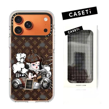 スマホケース  高級感popo マート アクリル製スマホケース ダブルV   耐衝撃・防振性能に優れ、高級感あふれるスマホケースで、 iPhone14~17 に対応