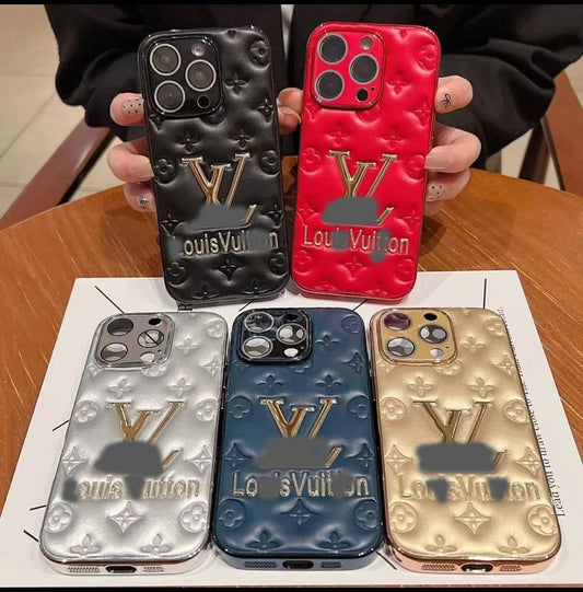 スマホケース  高級感星空 ダブルV  全5色  耐衝撃・防振性能に優れ、高級感あふれるスマホケースで、iPhone12~16 に対応