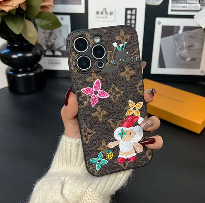 スマホケース  高級感ウィンター限定スマホケース  ダブルV  耐衝撃・防振性能に優れ、高級感あふれるスマホケースで、 iPhone13~16 に対応