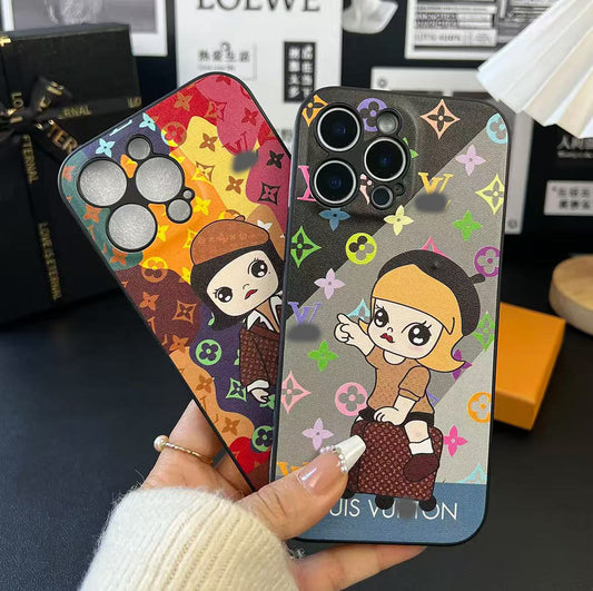 スマホケース  高級感女の子スマホケース  ダブルV  耐衝撃・防振性能に優れ、高級感あふれるスマホケースで、 iPhone13~16 に対応