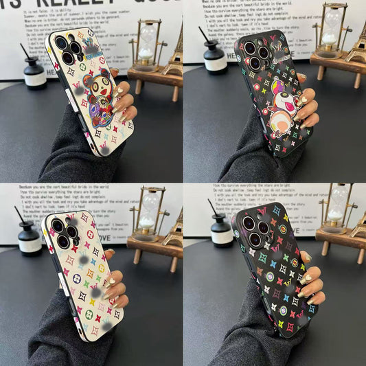 スマホケース  高級感全面花スマホケース  ダブルV  耐衝撃・防振性能に優れ、高級感あふれるスマホケースで、 iPhone13~16 に対応