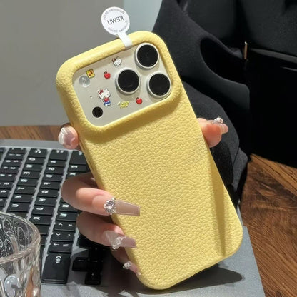 スマホケース  TPU素材 ドーパミン擬似レザー柄スマホケース！  耐衝撃・防振性能に優れ、高級感あふれるスマホケースで、iPhone12~17 に対応