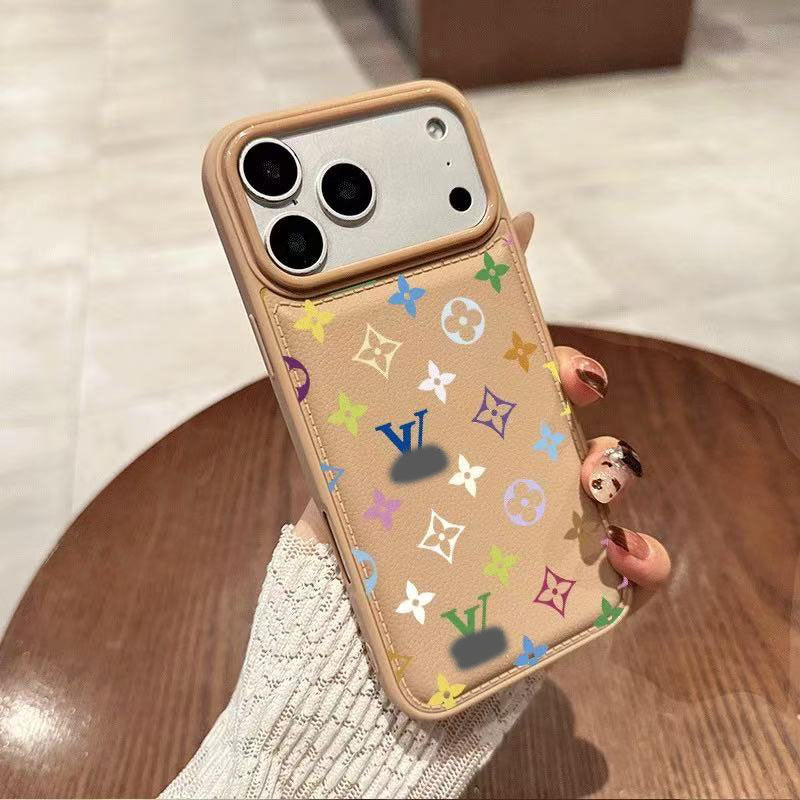 スマホケース  高級感擬似レザー柄スマホケース  ダブルV  耐衝撃・防振性能に優れ、高級感あふれるスマホケースで、iPhone12~17 に対応