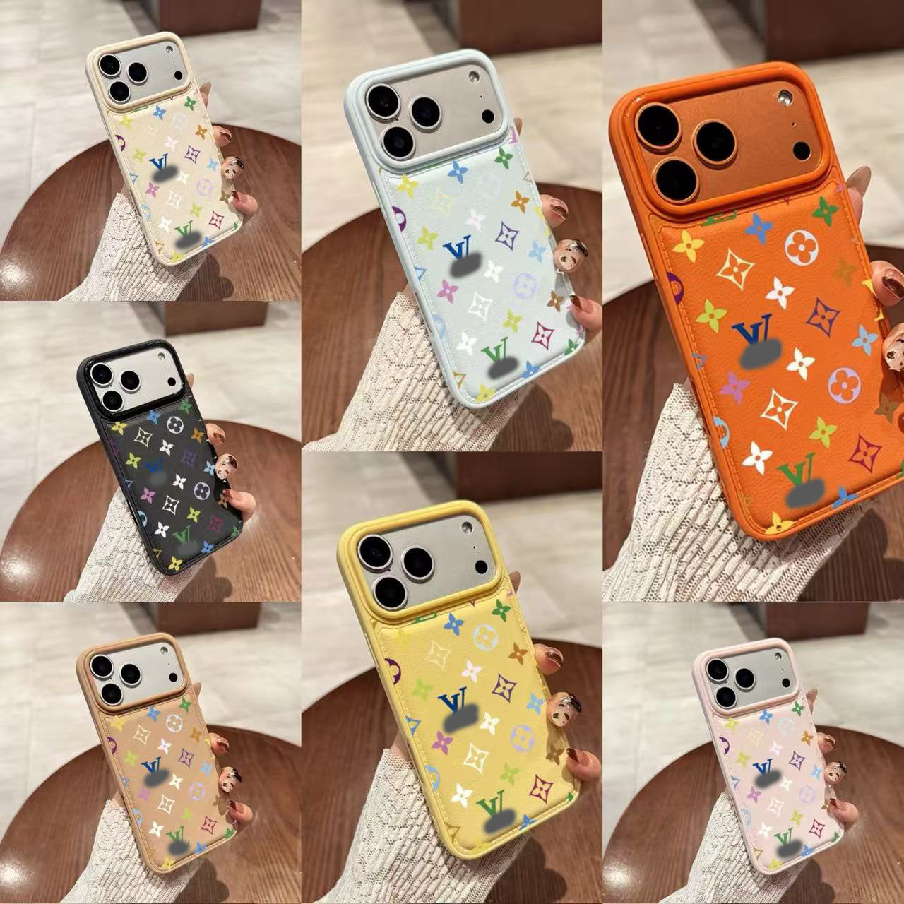 スマホケース  高級感擬似レザー柄スマホケース  ダブルV  耐衝撃・防振性能に優れ、高級感あふれるスマホケースで、iPhone12~17 に対応