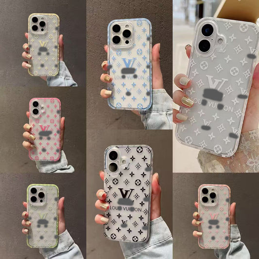 スマホケース  高級透明感 ダブルV  耐衝撃・防振性能に優れ、高級感あふれるスマホケースで、iPhone13~17 に対応