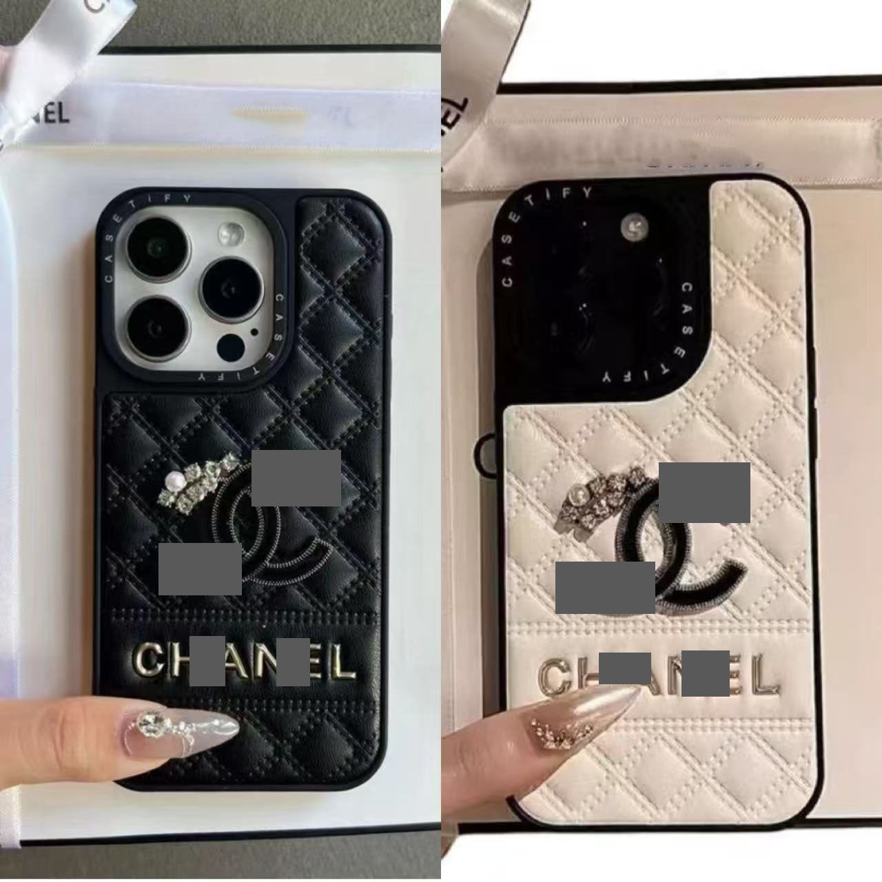 スマホケース  高級感ダブルＣ  耐衝撃・防振性能に優れ、高級感あふれるスマホケースで、iPhone12~17 に対応