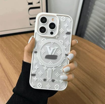 スマホケース  高級感マグネット式  ダブルV  耐衝撃・防振性能に優れ、高級感あふれるスマホケースで、iPhone11~16 に対応