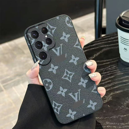 スマホケース 高級感レザー製スマホケース  ダブルV  Galaxy 専用 耐衝撃・防振性能に優れ、高級感あふれるスマホケースで、 Galaxy に対応