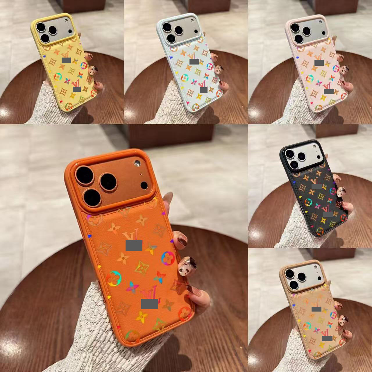 スマホケース  高級感レザー光スマホケース  ダブルV  耐衝撃・防振性能に優れ、高級感あふれるスマホケースで、iPhone12~17 に対応