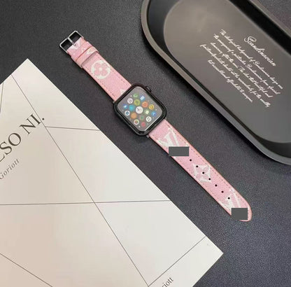 アップルウォッチストラップ  Apple Watch  ダブルV バンド　レザー リザード柄  iWatch ストラップ 38mm～49mm 対応