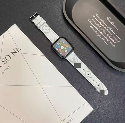 アップルウォッチストラップ  Apple Watch  ダブルV バンド　レザー リザード柄  iWatch ストラップ 38mm～49mm 対応