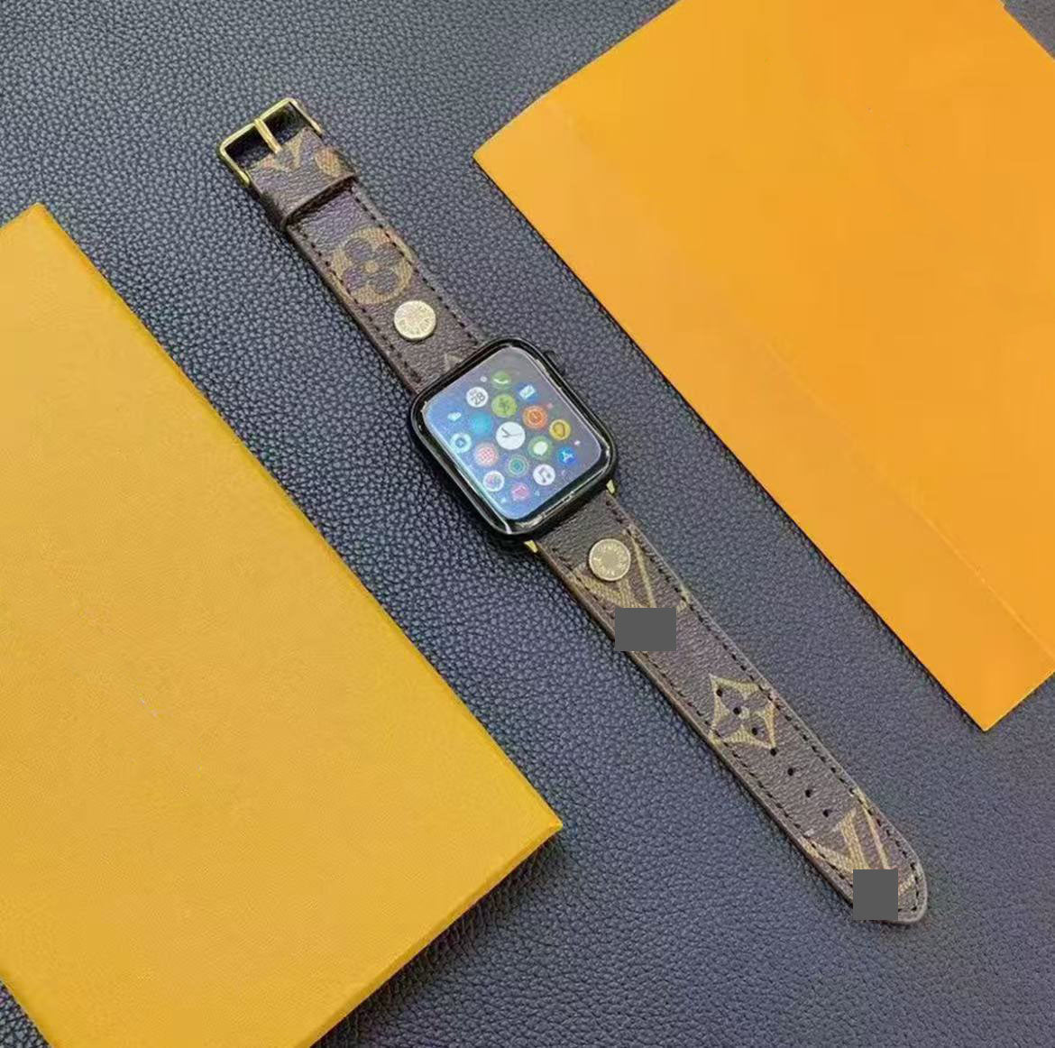 アップルウォッチストラップ  Apple Watch  ダブルV バンドリベット付き　レザー リザード柄  iWatch ストラップ 38mm～49mm 対応