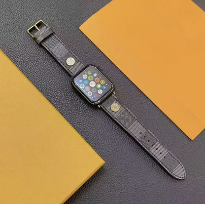 アップルウォッチストラップ  Apple Watch  ダブルV バンドリベット付き　レザー リザード柄  iWatch ストラップ 38mm～49mm 対応