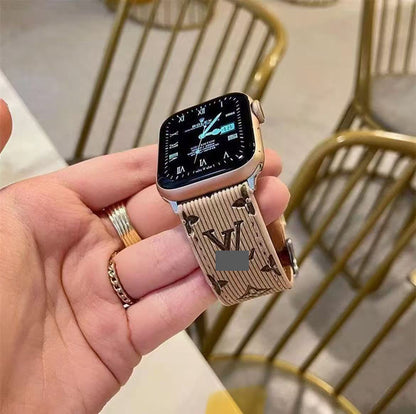 アップルウォッチストラップ  Apple Watch  ダブルV バンド　レザー リザード柄  iWatch ストラップ 38mm～49mm 対応