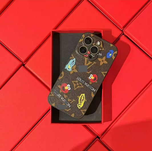 スマホケース  高級感 グラフィティ  ダブルV  耐衝撃・防振性能に優れ、高級感あふれるスマホケースで、iPhone12~17 に対応