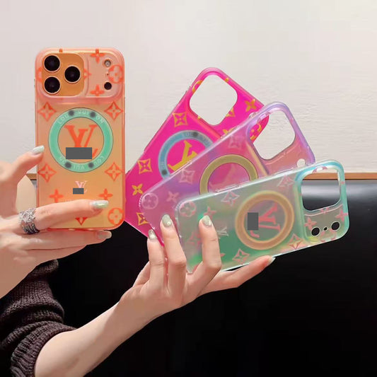 スマホケース  高級感ドパミン  マグネット式スマホケース  ダブルV  耐衝撃・防振性能に優れ、高級感あふれるスマホケースで、iPhone13~17 に対応