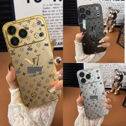 スマホケース  高級感メッキスマホケース   ダブルV    耐衝撃・防振性能に優れ、高級感あふれるスマホケースで、iPhone13~17 に対応