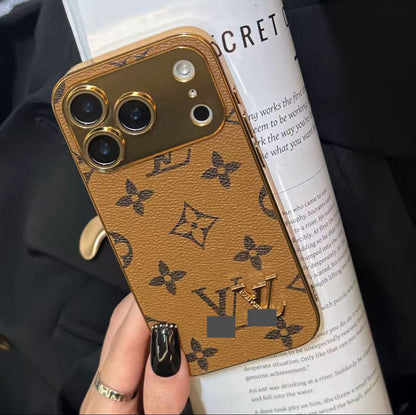 スマホケース  高級感メッキ加工 スマホケース  ダブルVL  ダブルＧ  耐衝撃・防振性能に優れ、高級感あふれるスマホケースで、iPhone に対応