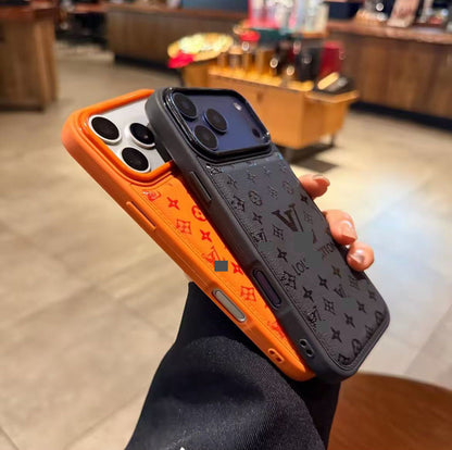 スマホケース  高級感大きな窓付きスマホケース   ダブルV  耐衝撃・防振性能に優れ、高級感あふれるスマホケースで、iPhone12~17 に対応