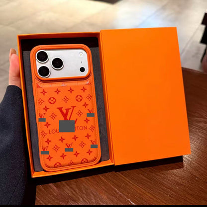 スマホケース  高級感大きな窓付きスマホケース   ダブルV  耐衝撃・防振性能に優れ、高級感あふれるスマホケースで、iPhone12~17 に対応