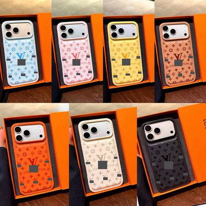 スマホケース  高級感大きな窓付きスマホケース   ダブルV  耐衝撃・防振性能に優れ、高級感あふれるスマホケースで、iPhone12~17 に対応