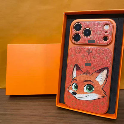 スマホケース  高級感ニックキャラクタースマホケース   ダブルV  耐衝撃・防振性能に優れ、高級感あふれるスマホケースで、iPhone12~17 に対応