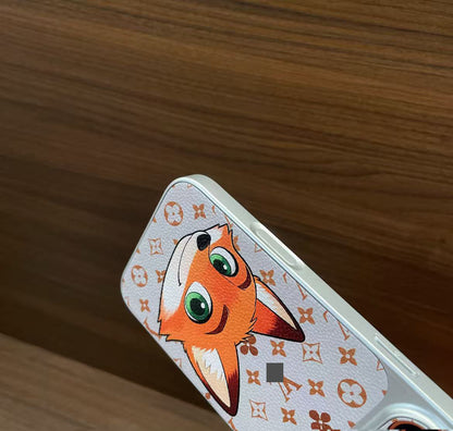 スマホケース  高級感ニックキャラクタースマホケース   ダブルV  耐衝撃・防振性能に優れ、高級感あふれるスマホケースで、iPhone12~17 に対応