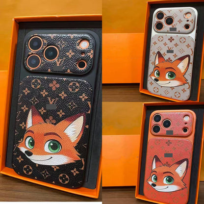 スマホケース  高級感ニックキャラクタースマホケース   ダブルV  耐衝撃・防振性能に優れ、高級感あふれるスマホケースで、iPhone12~17 に対応