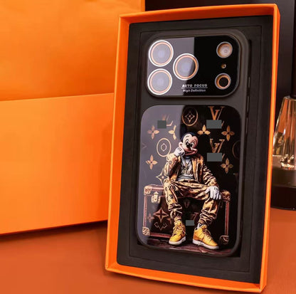 スマホケース  高級感リキッドシリコン＋アクリル スマホケース   ダブルV  耐衝撃・防振性能に優れ、高級感あふれるスマホケースで、iPhone14~17 に対応