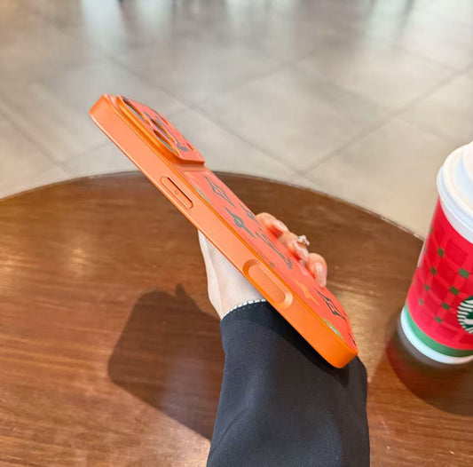 スマホケース  高級感大窓レザー製スマホケース   ダブルV  耐衝撃・防振性能に優れ、高級感あふれるスマホケースで、iPhone13~17 に対応