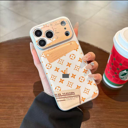 スマホケース  高級感ポスターテーマ  レザー製スマホケース   ダブルV  耐衝撃・防振性能に優れ、高級感あふれるスマホケースで、iPhone13~17 に対応