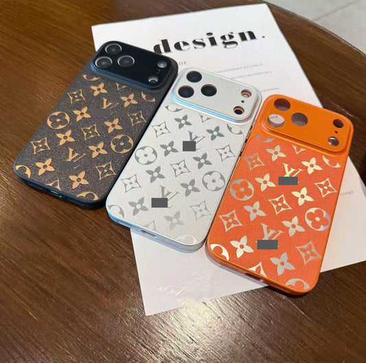 スマホケース  高級感ラミネート加工スマホケース   ダブルV  耐衝撃・防振性能に優れ、高級感あふれるスマホケースで、iPhone14~17 に対応