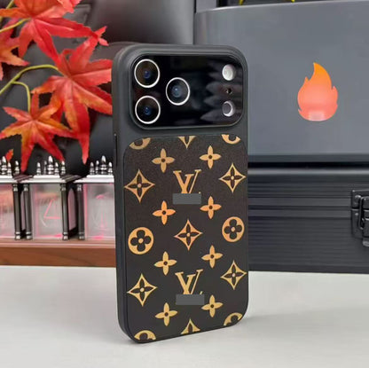 スマホケース  高級感ラミネート加工スマホケース   ダブルV  耐衝撃・防振性能に優れ、高級感あふれるスマホケースで、iPhone14~17 に対応