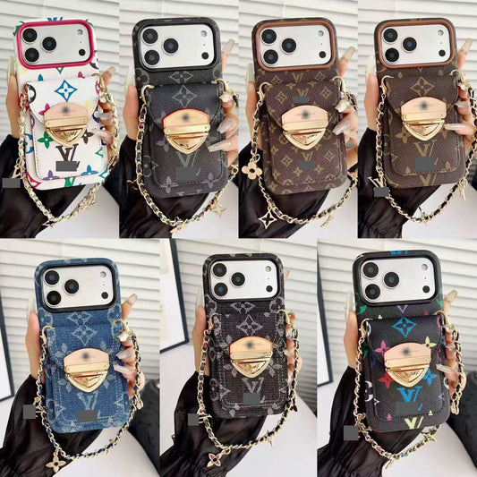 #511  スマホケース  ハンドストラップ付き カード収納付き   耐衝撃・防振性能に優れ、iPhoneに対応