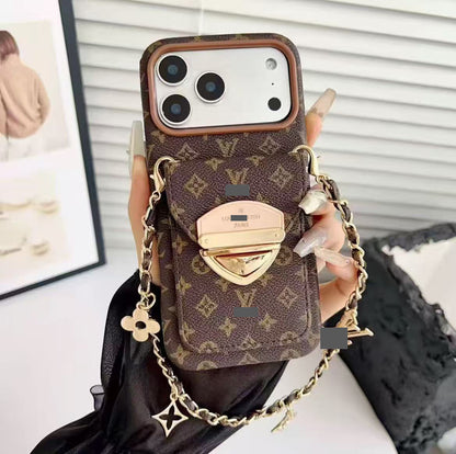 #511  スマホケース  ハンドストラップ付き カード収納付き   耐衝撃・防振性能に優れ、iPhoneに対応