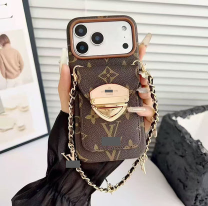 #511  スマホケース  ハンドストラップ付き カード収納付き   耐衝撃・防振性能に優れ、iPhoneに対応