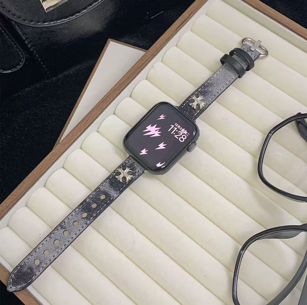 アップルウォッチストラップ  Apple Watch   デニム風 バンド  iWatch ストラップ 38mm～49mm 対応